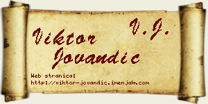 Viktor Jovandić vizit kartica